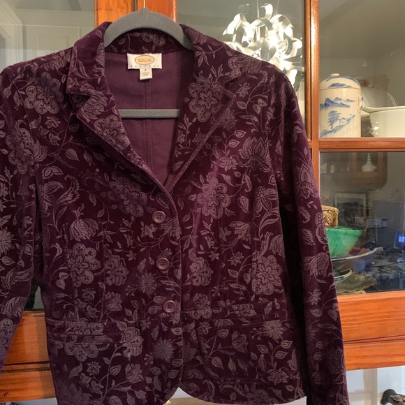 Talbots‎ petites dark plum blazer. Very gently used. - Picture 1 of 3